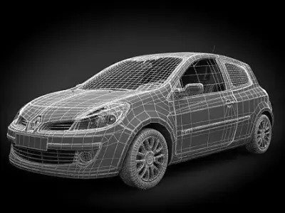 renault clio 3D model