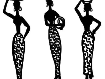 African Women wall art 2 3D print model