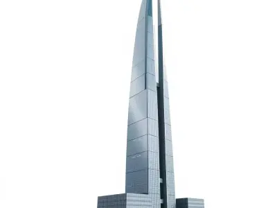 Modern Skyscraper Architecture model pack Low-poly 3D model
