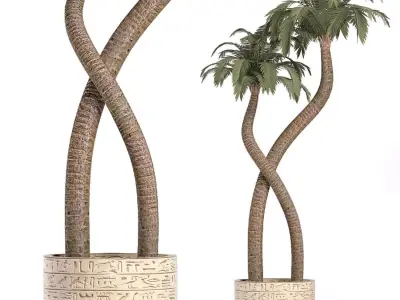 Plants Collection 160 Egyptian Plants 3D model