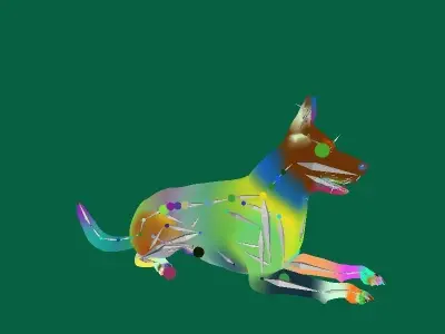 Belgian malinois 3D model