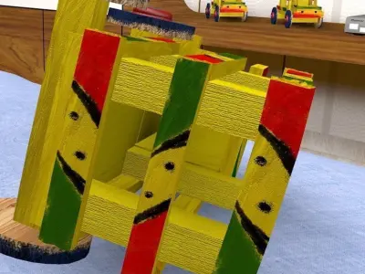 Carrito de Masaya Low-poly 3D model