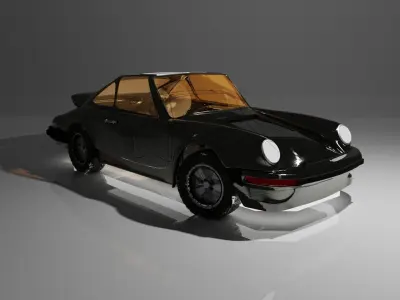 Porshe 911F high poly model 3D model