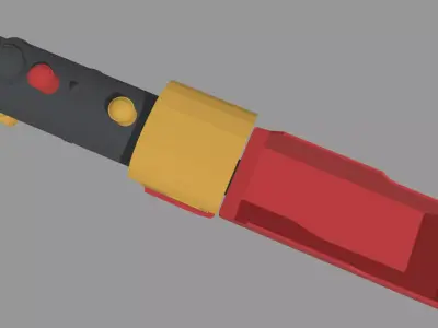 Low Poly Train 02 Low-poly 3D model