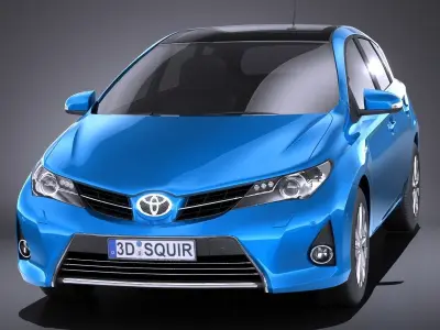 Toyota Auris 2015 VRAY 3D model