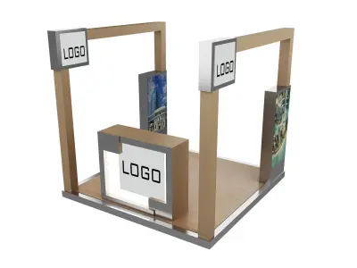 Booth Exhibition Stand a422a 3D model