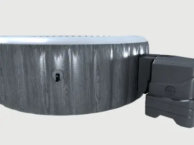 Intex whirlpool Pure SPA Bubble Massage Low-poly 3D model