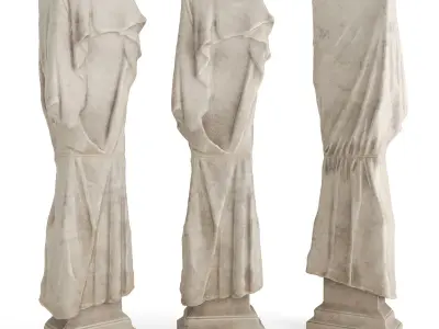 Minimal torso pedestal 3D model