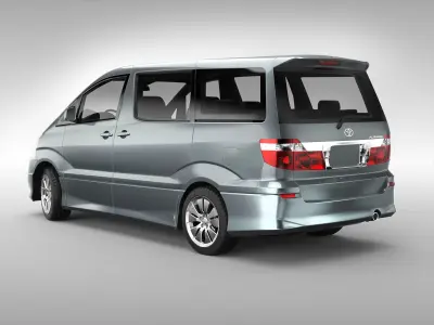 Toyota Alphard 2002 - 2008 3D model