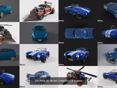 Car Pack 3D Model Collection by RingtailStudios