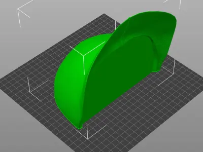 Skull with Basecup Hat hollow inside 3D print model