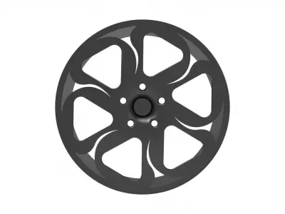 car wheel rim design 3D print model