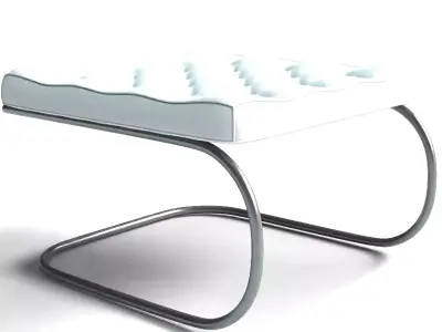 Barcelona Ottoman  Premium Modern Furniture 3D model