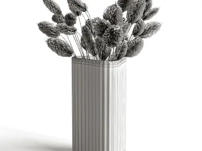 Lagurus in crystal 3D model