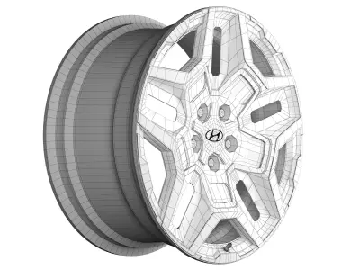 Hyundai Santa rim 3D model