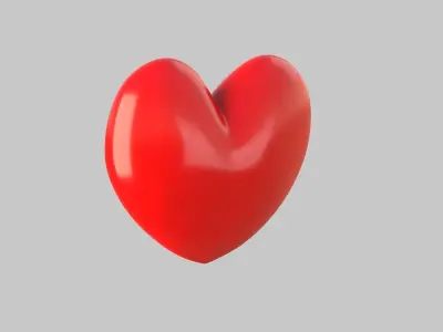 Heart icon v 13 3D model