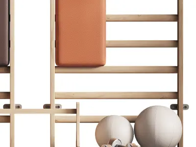 Gym equipments 3D model