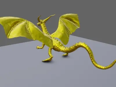 Gold Dragon - Dragao de Ouro 3D print model