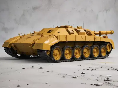 Desert Armored Tank Destroyer  3D print model