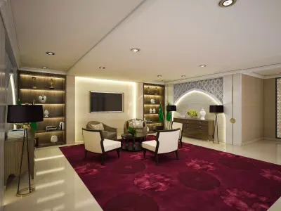 Lobby Embassy 3D model