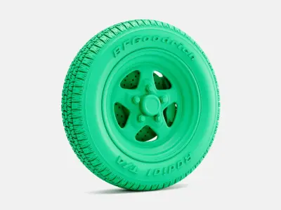15x5 15x7 15x8 15x10 Weld Pro Star Wheels BFGoodrich Tires 3D print model