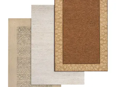 Rug Set 1414 3D model