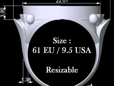 Coin Ring 1 3D print model