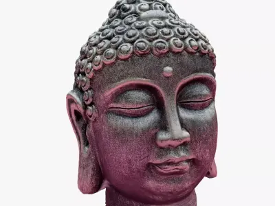 Buddha head decoration Free 3D model