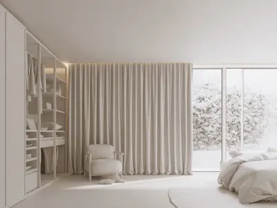 Interior Living Space 3D Visual 3D model