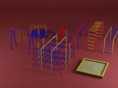 Playground toys 3D model