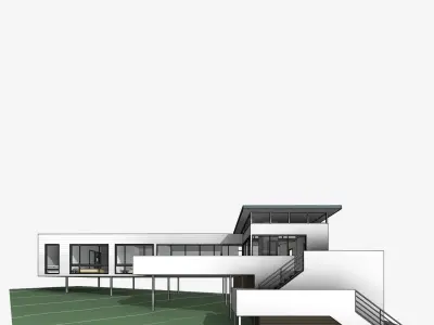 Haning Residential Villa Revit Model 3D model