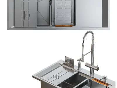 Asras sink set 3D model