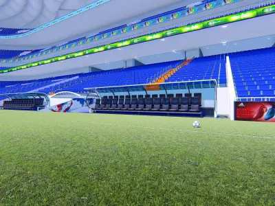 Football Stadium 3D model
