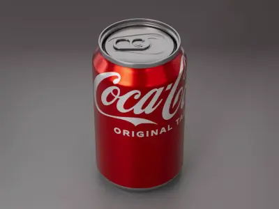 Coca Cola Drink Aluminium Can model 3D model