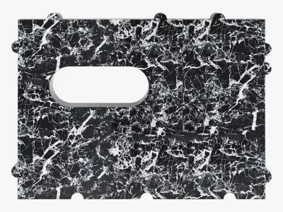 Kelly Wearstler hume modular stone bench 3D model