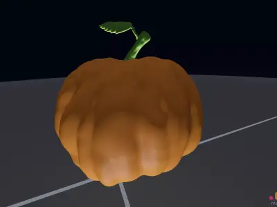 Halloween Pumpkin   High Level of Detail   Organic Looking 3D model