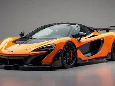 McLaren Senna 2019 lowpoly 3d model Low-poly 3D model