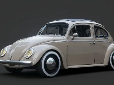 Volkswagen Beetle 1963 3D model
