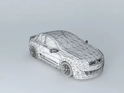 Proton Saga 2013 Concept GTi Free 3D model