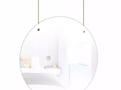 Exhibit Frameless Accent Mirror 3D model