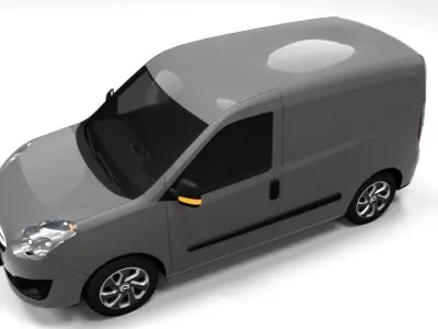 OPEL COMBO 2013 LOWPOLY Low-poly 3D model