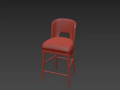 AMALFI COUNTER STOOL 3D model