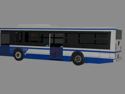 School BUS  Low-poly 3D model