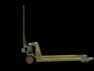 Used Pallet jack Low-poly 3D model