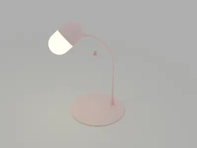 A set of four lamps 3D model