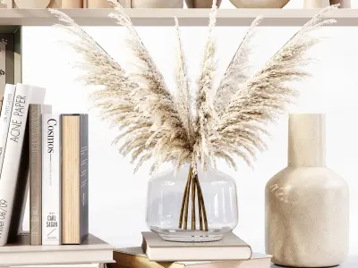 Decorative Set 204 Low-poly 3D model