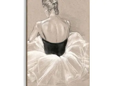 Plaster Two Photo Frame 436 Low-poly 3D model