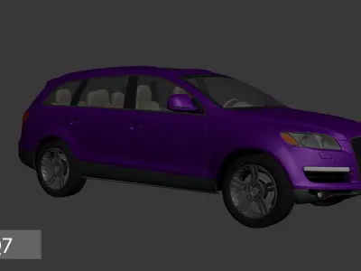Audi Q7 Low-poly 3D model
