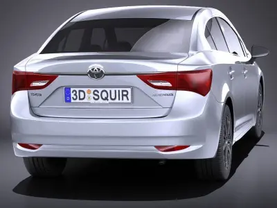 Toyota Avensis 2017 VRAY 3D model