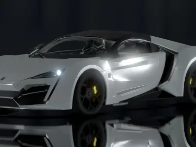 Lykan HyperSport - photorealistic 3D model